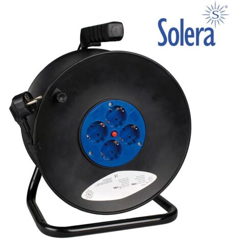 Kabeltrommel 50 m 3 x 1,5 mm mit 4 bipolaren Ausgängen mit T/TL Solera 7427/2