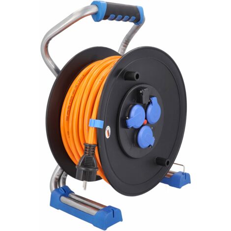 Kabeltrommel mit USB, Spannungsanzeige 40m H07BQ-F 3G2,5 IP44