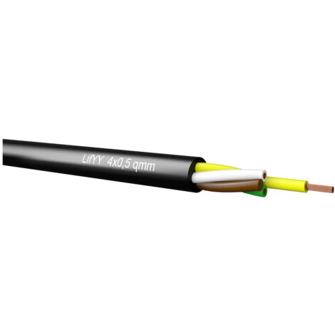 Kabeltronik UL-LifYY 2936 Steuerleitung 3 x 0.08 mm² Schwarz 391300800 100 m