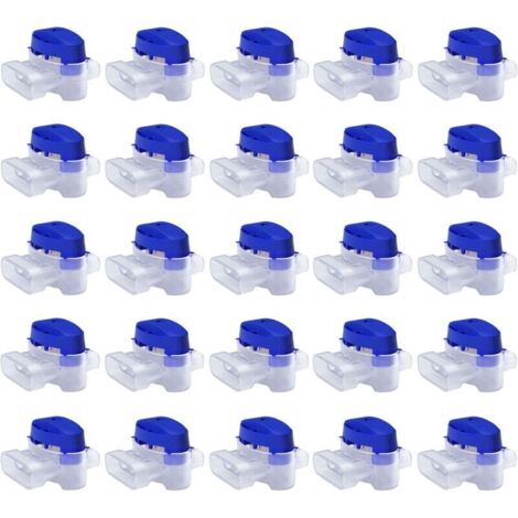 Kabelverbinder-Set für Mähroboter – 25 gelgefüllte Verbinder zur Verlängerung oder Reparatur von Niederspannungskabeln für automatische Rasenmäher – wasserdicht, sicher, kein Abisolieren erforderlich