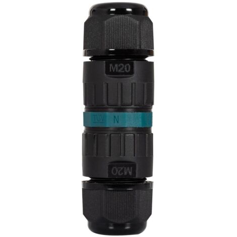 Kabelverbinder Wasserdicht 3 Kontakte 0,5-2,5mm² IP68 Ohne Schrauben Schwarz