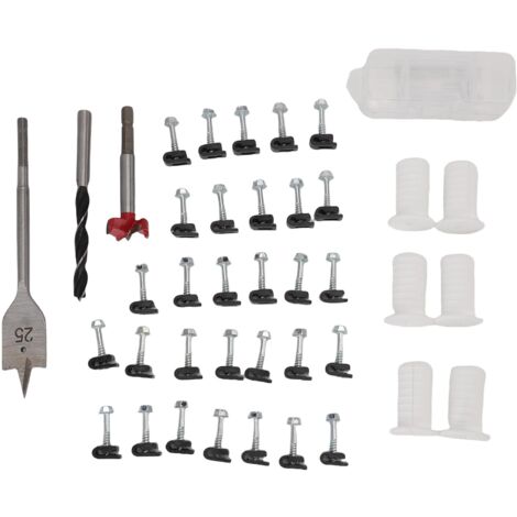 Kabelverlegungsset, Drahtklemmen, 1-Zoll-Ösen und 5/16-Zoll-Bohrer, Wandverdrahtungs-Installationsset, weiß.