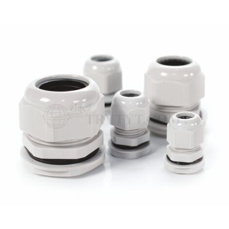 Kabelverschraubung mit Mutter DP-16 IP68 10-14mm grau Borpetrol PG-16