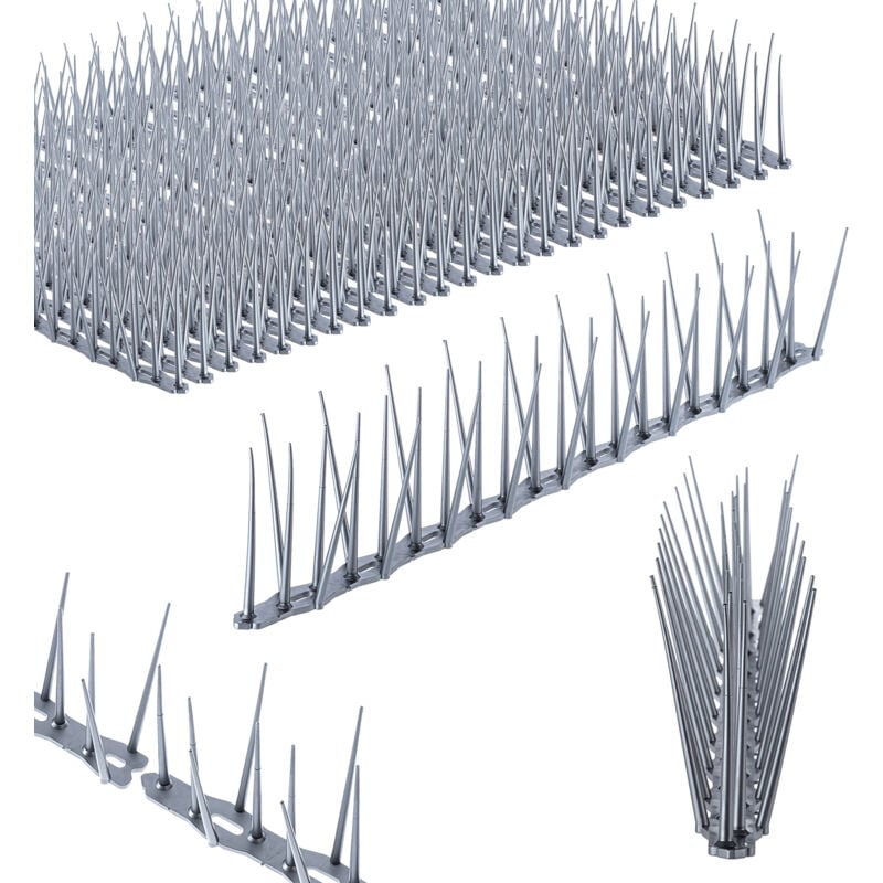 Kadax - 24x Pointes Anti-Oiseaux Anti-Oiseaux Inox Haut 11,64m Coffre-fort