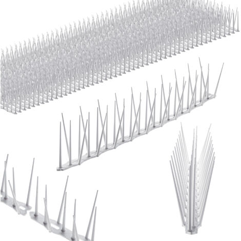 KADAX 50x piquets anti-oiseaux, acier inoxydable, haut, 24,25 m, sûr
