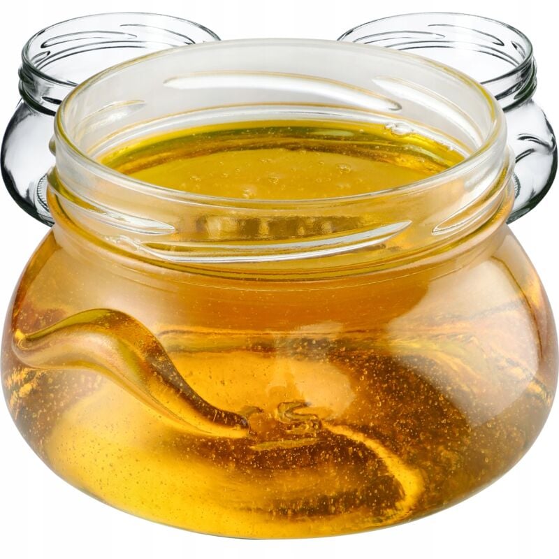 Kadax - 50x Pot 300ml Bocaux en Verre pour Conserves de Confiture Décorative au Miel