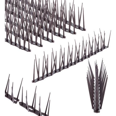 KADAX 6x Picos Antipájaros de Acero Inoxidable Alto 2,91m Seguro