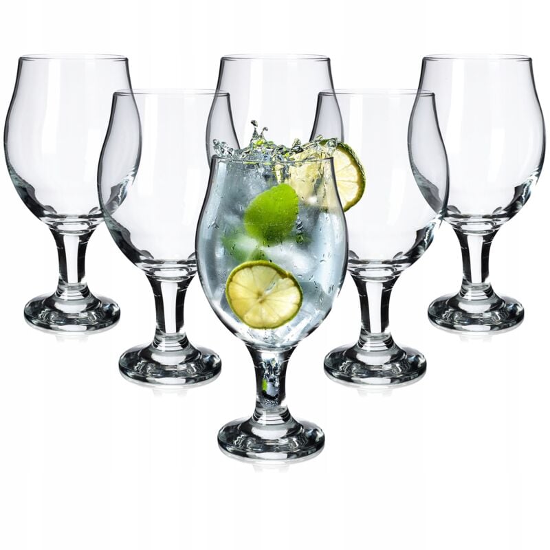 Kadax - 6x Verres pour Bière et Gin Tonic Drinks 570ml Ensemble de Verres