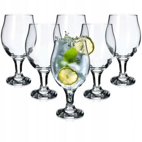 KADAX 6x Verres pour Bière et Gin Tonic Drinks 570ml Ensemble de Verres