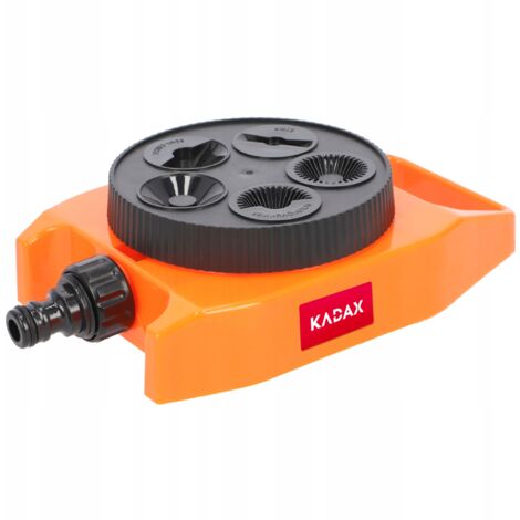 KADAX Aspersor estático de jardín, plástico ABS con cinco funciones de riego para aspersor de flores de jardín (naranja)