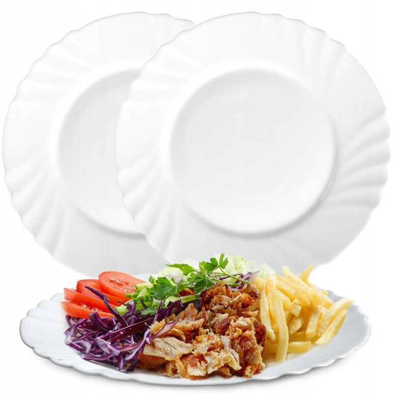 Assiette Plate, Verre Trempé, 25 cm - Kadax