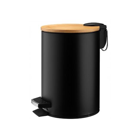 KADAX Badmülleimer, Schwarz, 3L