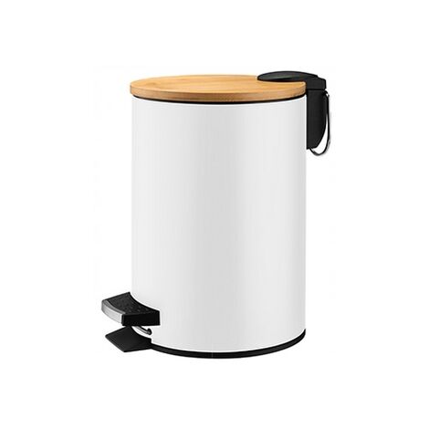 KADAX Badmülleimer, Weiß, 3L