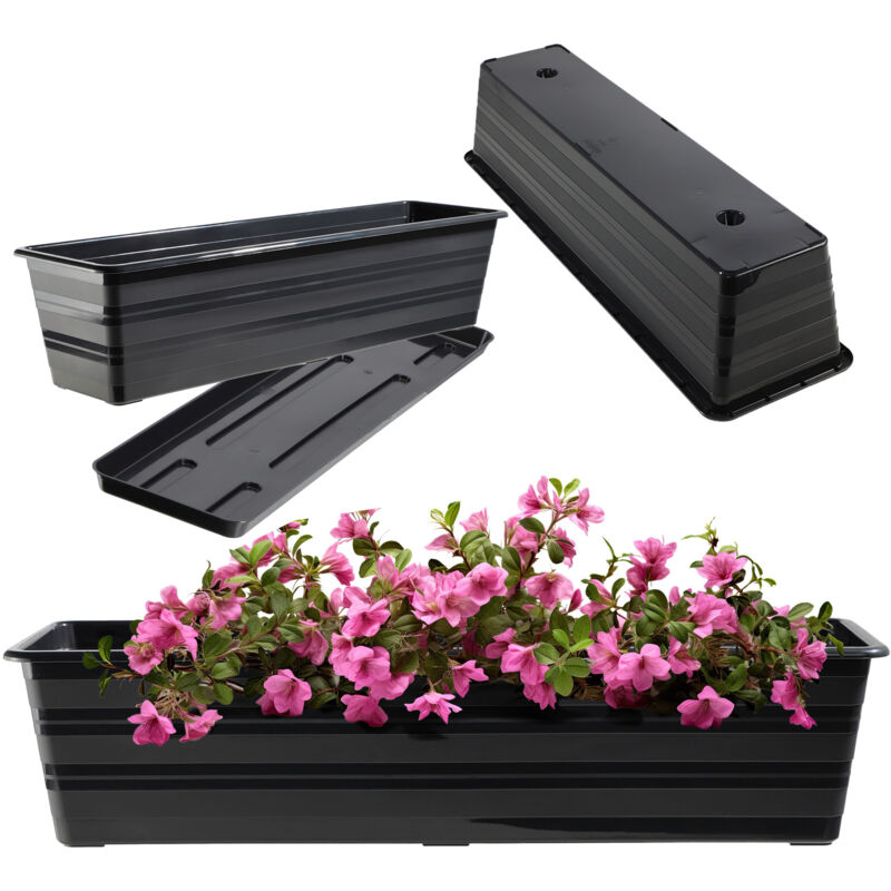 Balconnière 60 cm Pot de Fleur + Support - Kadax