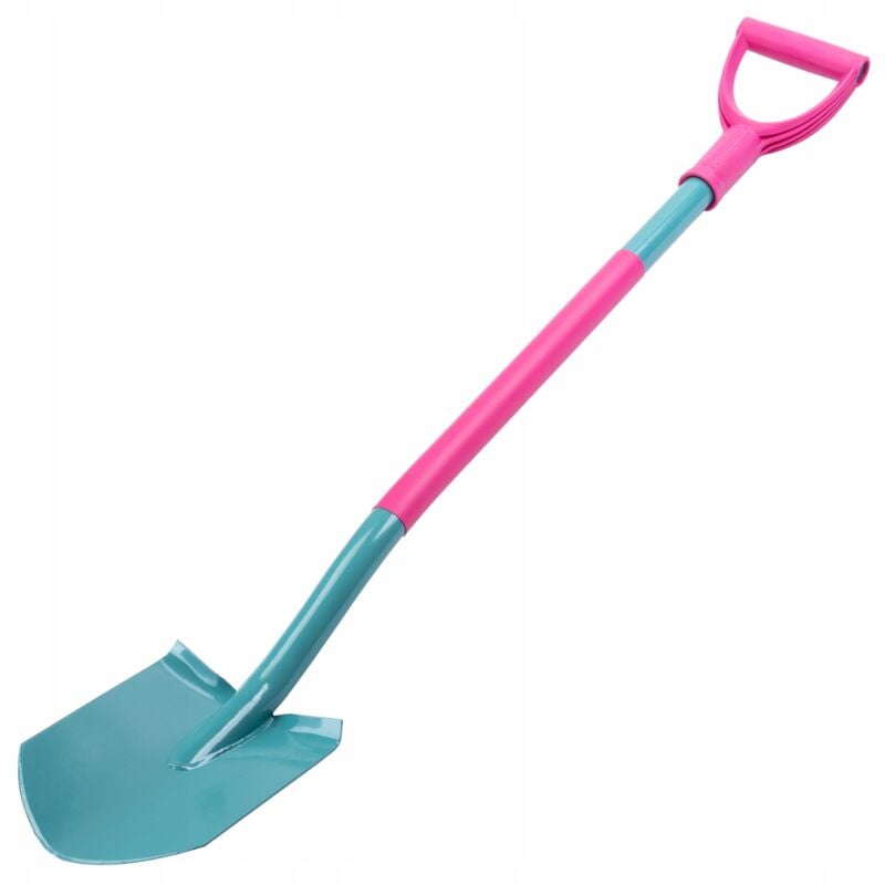 Kadax - Bêche à long manche en métal et plastique pour femme avec poignée en d