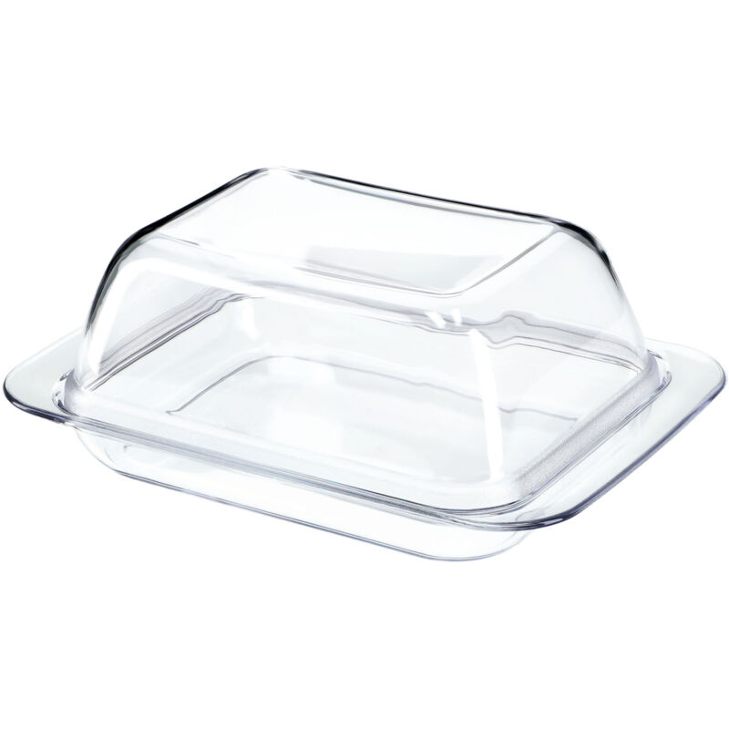 Kadax - Beurrier en Plastique avec Couvercle, Un Élégant Récipient pour Conserver et Servir Votre Beurre avec Style et Praticité (Rectangulaire)