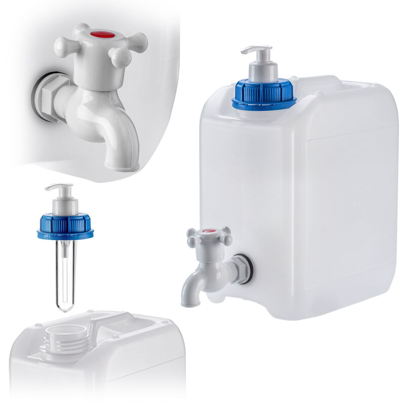 Bidon d'eau pour Lavabo Distributeur de Bulles de Savon Liquide 5L avec Robinet - Kadax