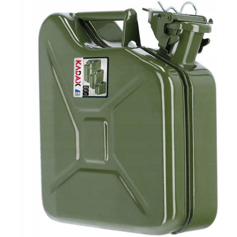 Kadax - Bidon d'huile de réservoir de carburant en métal 5L