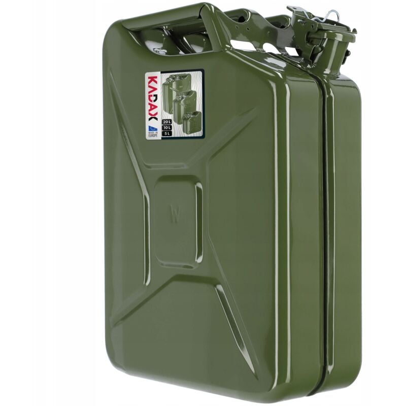 Kadax - Bidon Métal Réservoir Carburant Huile 20L