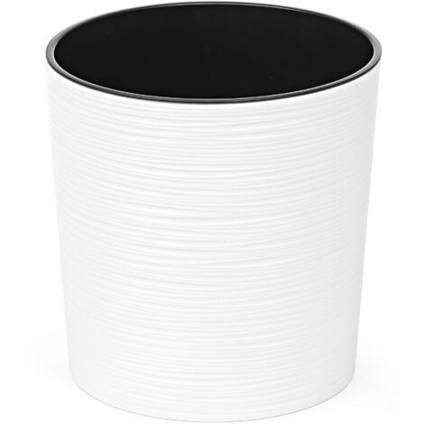 KADAX Blumentopf mit Einlage,, Übertopf, Topf, 30 cm, Weiß