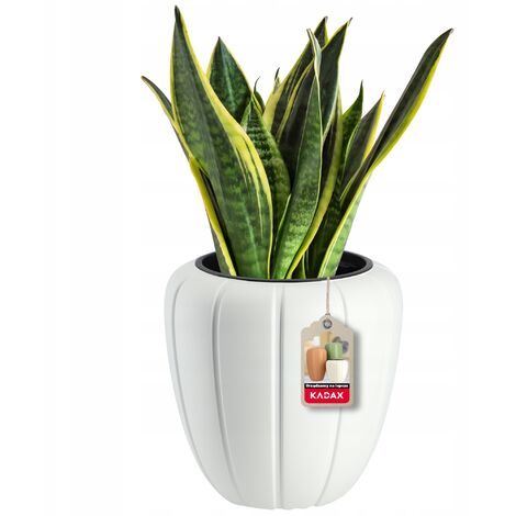 KADAX Blumentopf, Pflanzkübel aus Kunststoff, 40 cm, Weiß