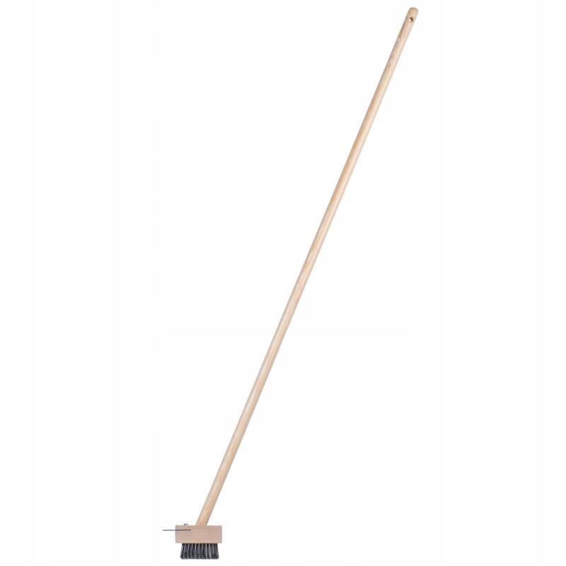 Kadax - Brosse à pavage avec grattoir de nettoyage manche en bois 135 cm