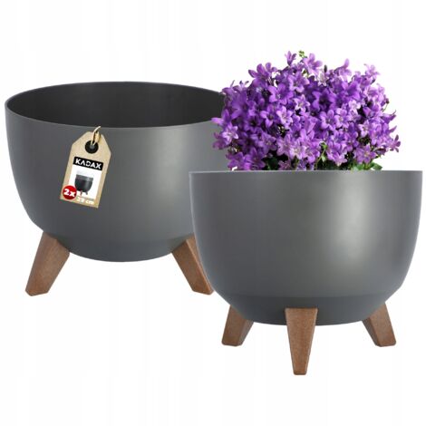 KADAX Cache-Pot Insert 29cm Anthracite 2 pcs