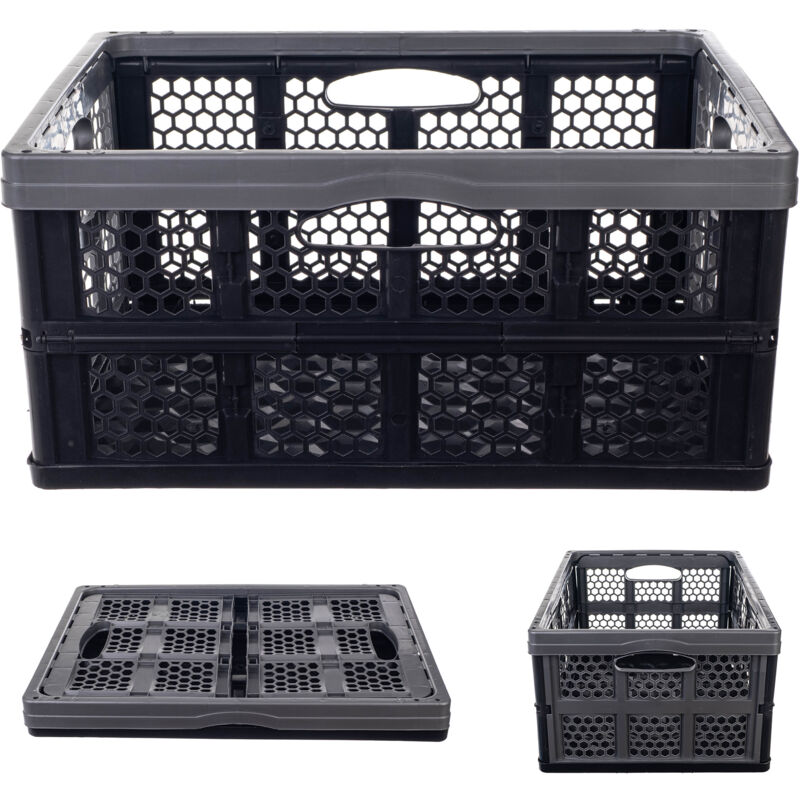 KADmankind-Boîte Pliante pour Coffre de Shopping, mir, Conteneur Pliable, Grand Bain, 32L