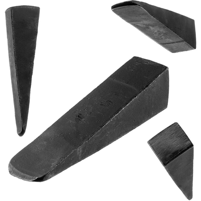 Cale de fendage en acier - 16,5 x 3,5 x 4 cm - Cale manuelle pour abattre et fendre le bois - Solide - Grenade fendeuse - Kadax