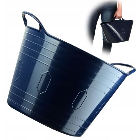 KADAX Cesta flexible universal para la colada, lavabo, 15 L, azul marino