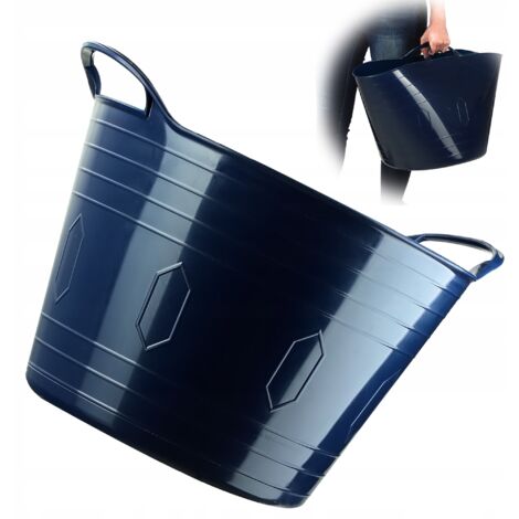 KADAX Cesta flexible universal para la colada, lavabo, 42 L, azul marino