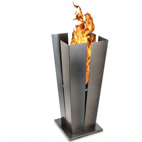 KADAX Cheminée de Jardin pour Cheminée Grill Acier 100cm