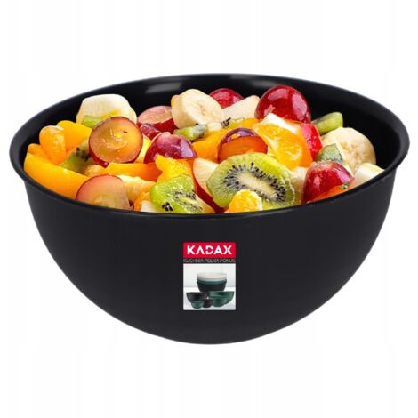 KADAX Ciotola da cucina in plastica per insalate 1 L Antracite