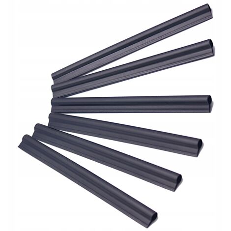 KADAX Clips para panel de cinta de cerca Negro 6 uds.