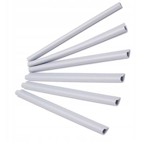 KADAX Clips para panel de cinta de valla gris 6 uds.