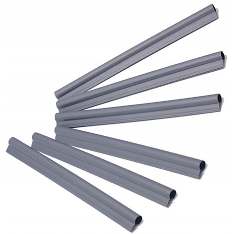 KADAX Clips para panel de cinta de valla gris 6 uds.