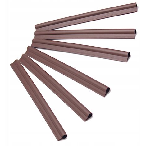 KADAX Clips pour panneaux de ruban de clôture marron 6 pcs.