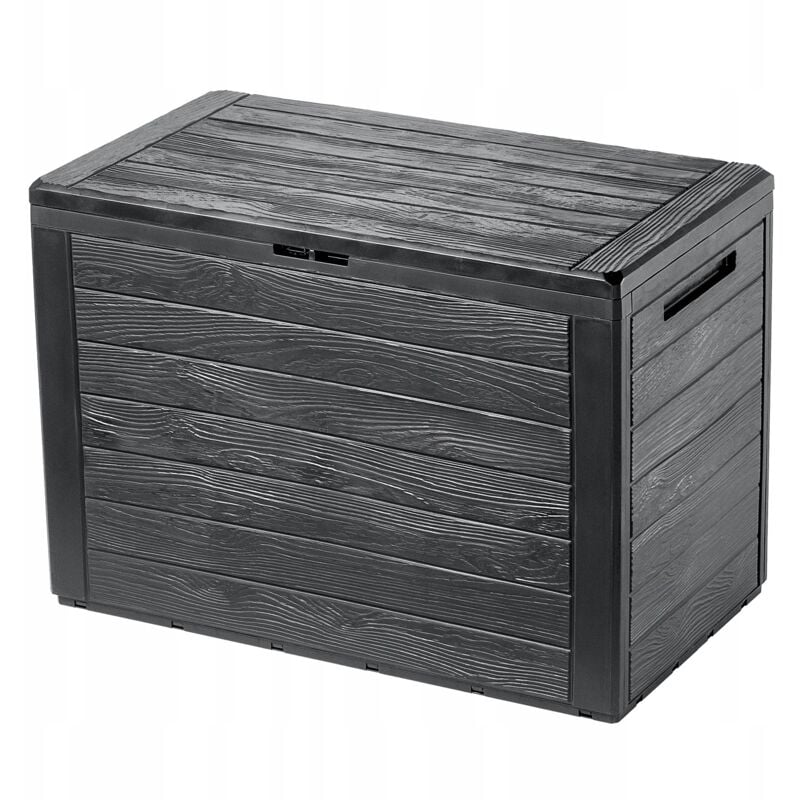 KADAX Coffre Balcon Jardin 190L Pour Jardin Balcon Terrasse Anthracite