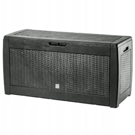 KADAX Coffre de Rangement pour Balcon de Jardin Coffre de Rangement pour Terrasse 310L Anthracite