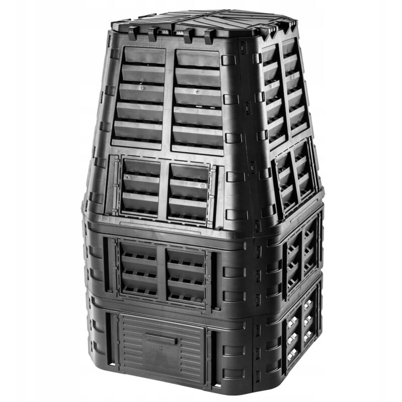 Kadax - Composteur de Jardin 1000L, Une Solution Écologique et Pratique pour Transformer Vos Déchets Organiques en Engrais Nature, Bac à Compost