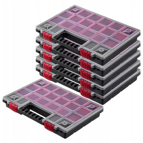 KADAX Contenedor Organizador de Taller 18 Cajones 6uds