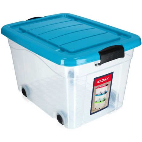 KADAX Conteneur Organisateur et Coffre à Jouets sur Roulettes 40L
