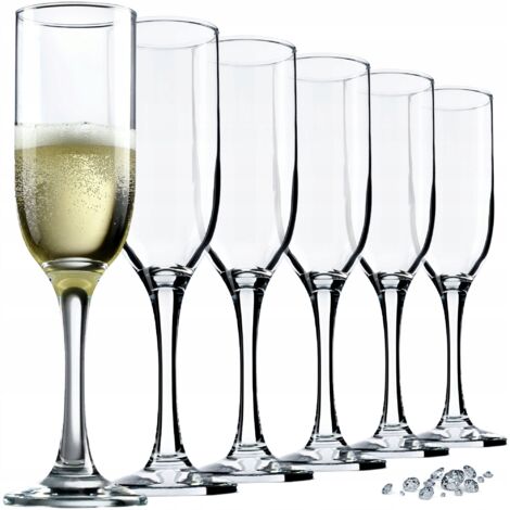 KADAX Copas de champán Prosecco 210 ml, juego de 6 copas