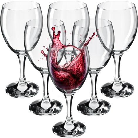 KADAX Copas de vino tinto Juego de 6 copas de 340 ml