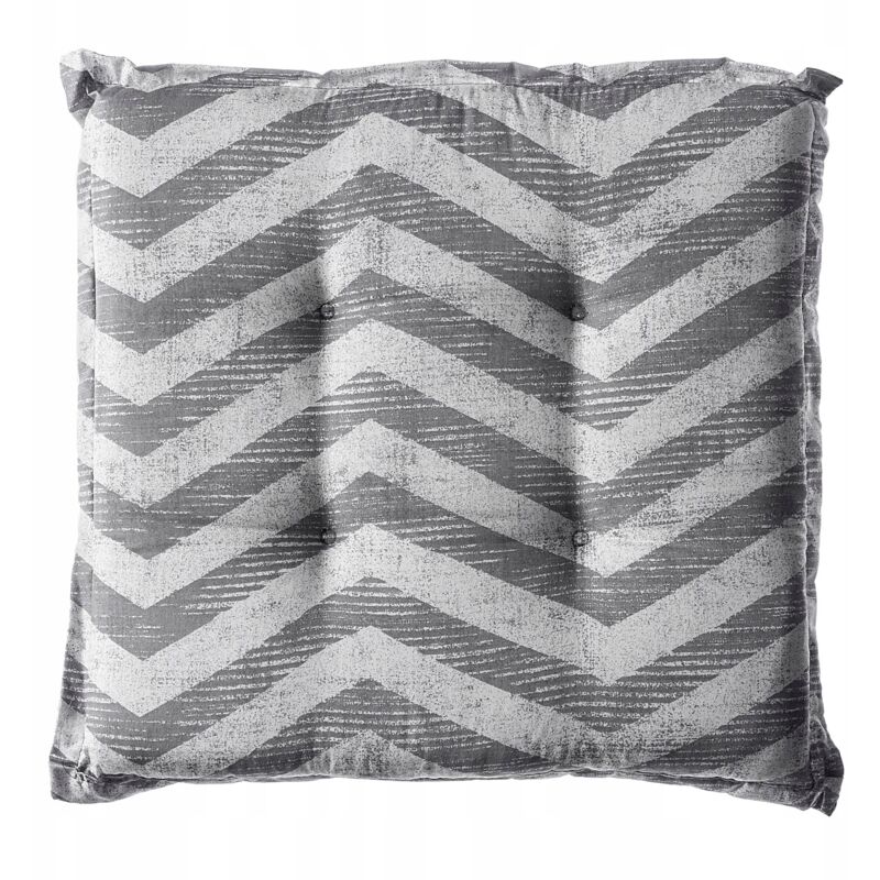 Kadax - Coussin de chaise de jardin, 46 x 46 x 5 cm, en coton, rembourrages doux pour fauteuil de jardin, gris