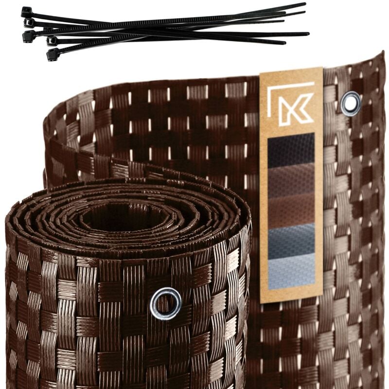 Kadax - Couverture de Balcon Tapis de Balcon en Technorattan 1x3m