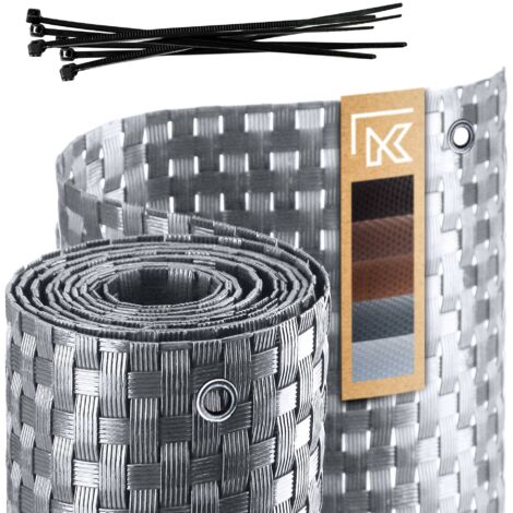 KADAX Couverture de balcon Tapis de balcon en technorattan 1x4m