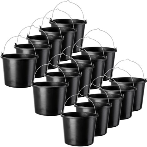 KADAX Cubos de construcción de plástico 12L 15uds