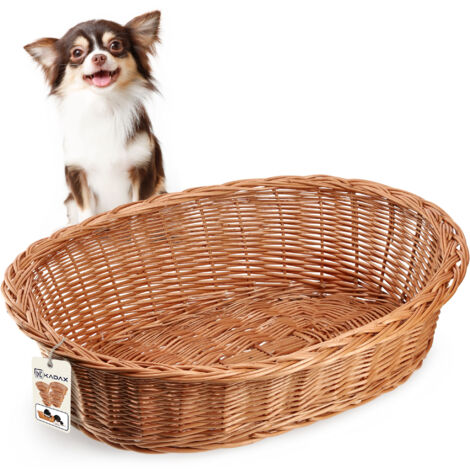 KADAX Cuccia per cani in vimini 50 cm Vimini xs