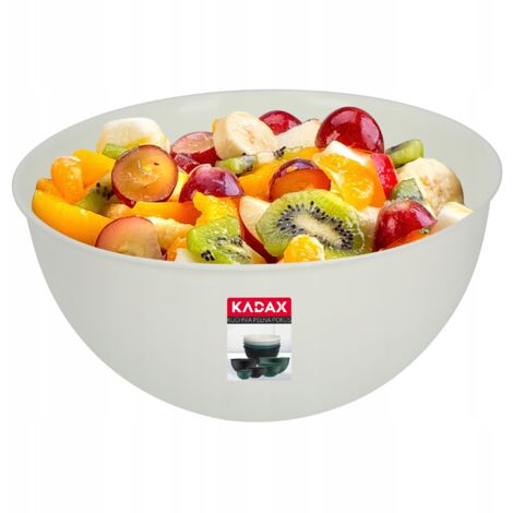 KADAX Cuenco de Cocina de Plástico para Ensaladas 1 L Cremoso